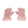 1 pair Warm Full Finger Electric Heating Gloves Touch Large Heating Area USB Heated Gloves Pink Adjustable Heat Cycling Heated Gloves for Skiing,Biking,Riding. 