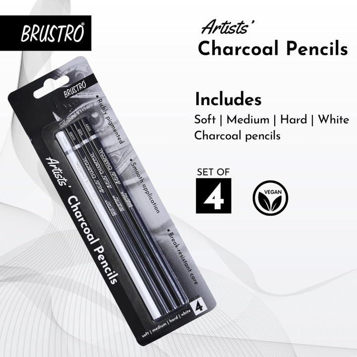 BRUSTRO%20Artists%20Charcoal%20Pencil%20-%20Set%20of%204%20(3%20Black%20Shade%20-%20Soft,%20Medium,%20Hard%20and%201%20White%20-%20Medium)%20-%20Image%202