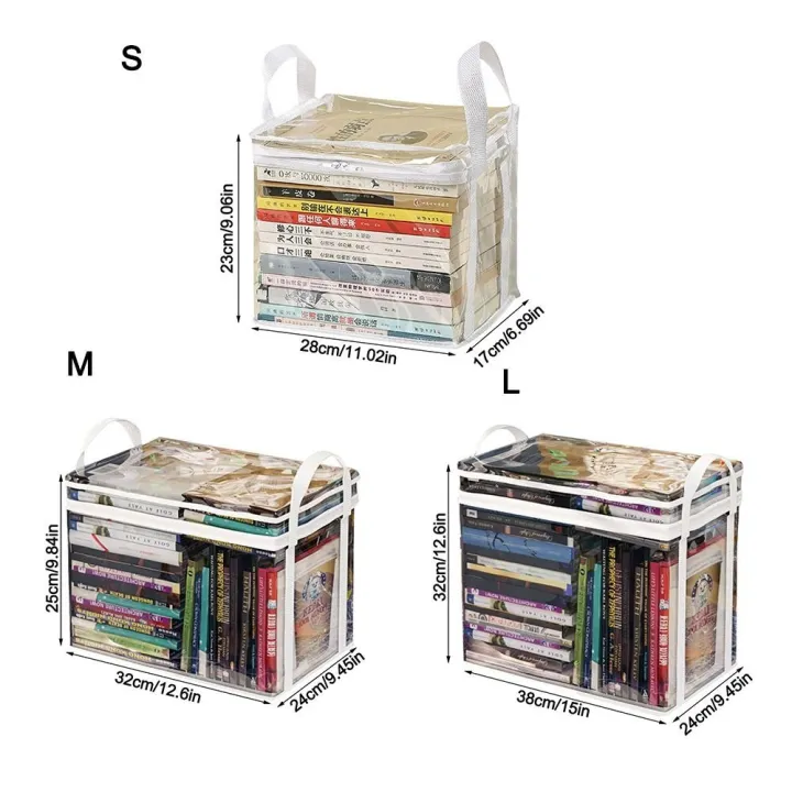 Portable%20Zipper%20Comic%20Book%20Storage%20Bag%20Transparent%20Handle%20Clear%20Pouch%20Dust%20Proof%20Stackable%20Collapsible%20Pouch%20Student%20-%20Image%202