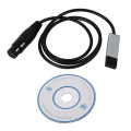 USB to DMX Interface Adapter DMX512 Computer Stage Lighting Controller Dimmer USB LED Dmx512 Interface with CD. 