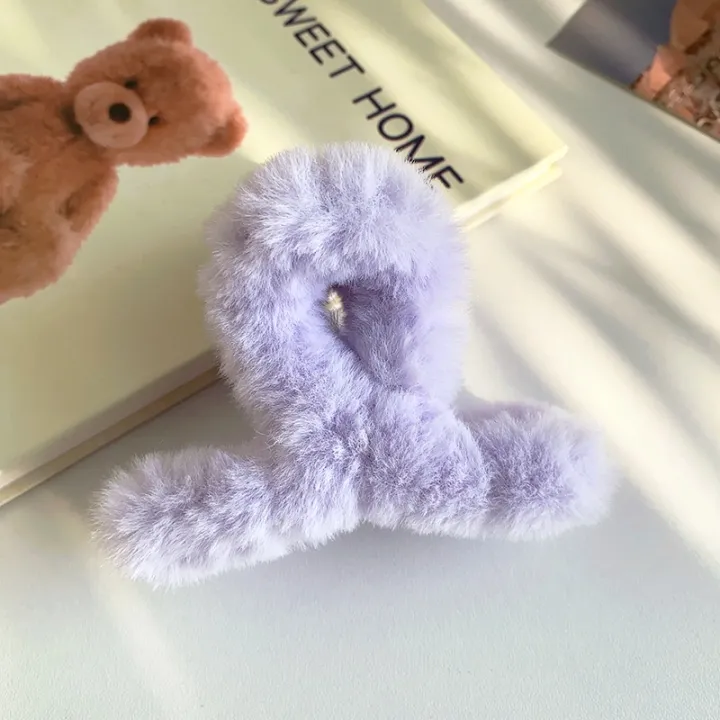 Enacolor%20Autumn%20Winter%20Candy%20Color%20Fluffy%20Plush%20Hair%20Claw%20Clip%20for%20Girl%20Accessories%209.5*6.5CM%20-%20Image%205