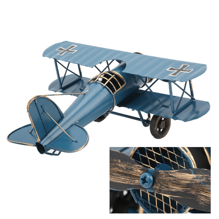 Aircraft%20Model%20Decoration%20Vintage%20Biplane%20Handmade%20Home%20Decorations%20-%20Image%203