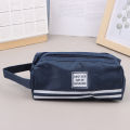 Double Layer Portable Pencil Case Oxford Cloth Double Zipper Pencil Bag For Students Back To School Storage Stationery Supply YULING. 