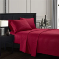 Ultra Soft Micro Cotton King Size Plain Striped Pattern  Bedsheet with 2 Pillow Covers. 