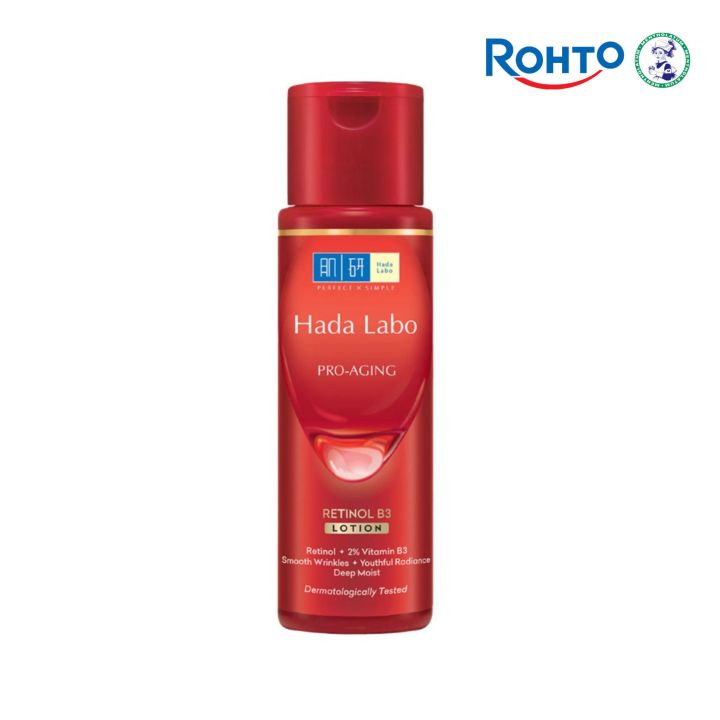 Rohto Mentholatum Hada Labo Pro-Aging Retinol B3 Lotion for Anti-Aging 170ml