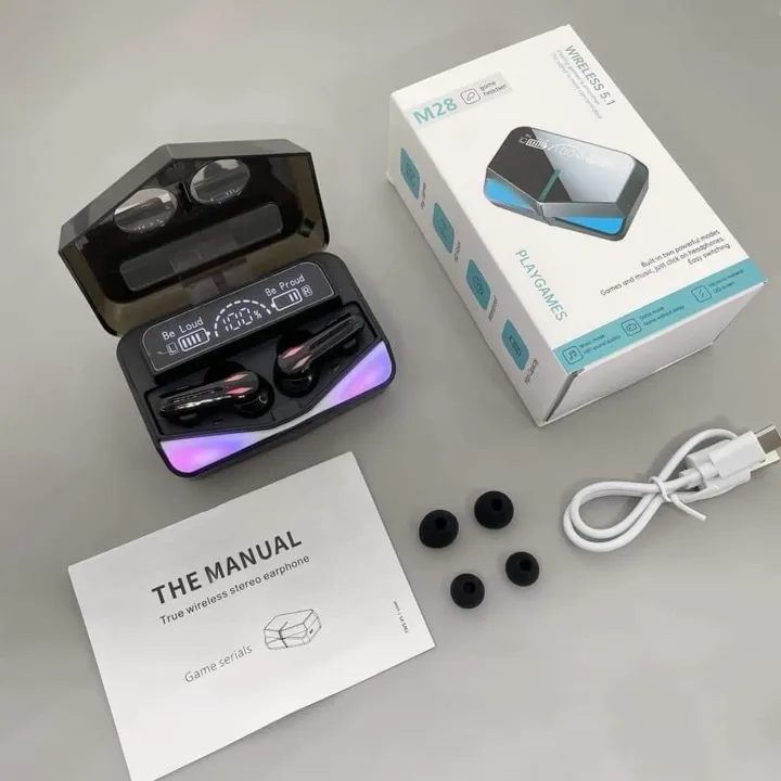 New%20M28%20TWS%20V5.1%20Stereo%20Touch%20Control%20Noise%20Reduction%20Earbuds%20Headsets%20With%20Microphone%20-%20Image%202