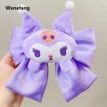 Wenefang Sanrio Hair Accessories Kuromi Cinnamoroll My Melody Kawaii Profesional Girls Hair Clip Hairpin Anime Figure Curled Girl Gift. 