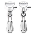 2PCS Egg Beater Hand Crank Stainless Steel Rotary Hand Whip WhiskHand Crank Egg Beater Mixer Manual Hand Mixer. 