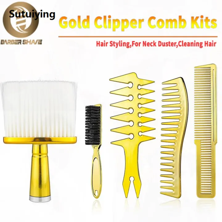 Sutuiying%20Professional%20Barber%20Styling%20Comb%20Kits%20Gold%20Hairdressing%20Neck%20Brush%20New%20Electroplated%20Oil%20Head%20Combcomb%20Men%20Salon%20Wide%20Tooth%20Comb%20-%20Image%202