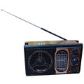 Golon Classical Design Multimedia Radio Set – Rechargeable, USB/SD Playback, FM/AM/SW Tuning, with 3-Way Speaker System. 