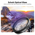 TELESIN Lens Filter ND64 for DJI Osmo Action 5 Pro Action 4 Action 3. 