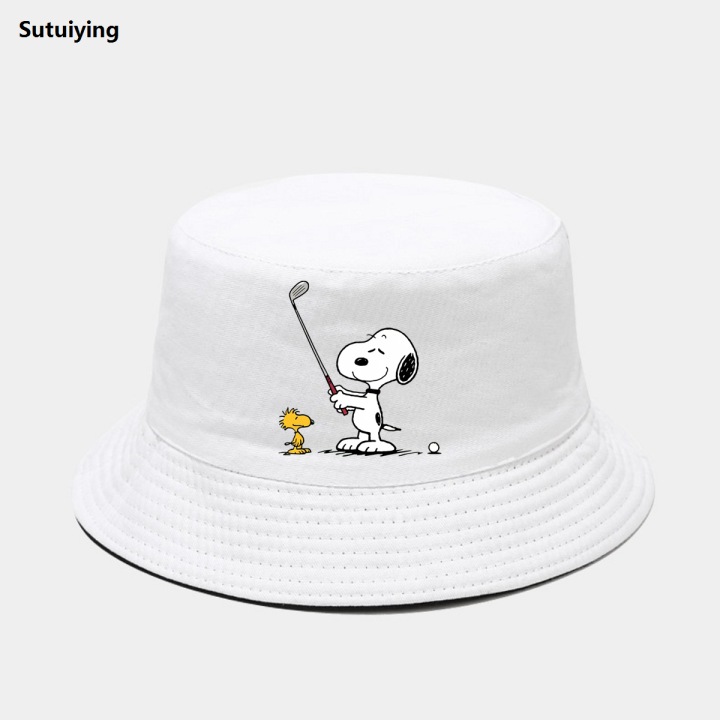 Sutuiying%201pc%20Snoopy%20Printed%20Bucket%20Hat%20Breathable%20Sun%20Hat%20Outdoor%20Sports%20Vacation%20Travel%20Foldable%20Fisherman%20Cap%20For%20Men%20Women%20Spr%20-%20Image%203