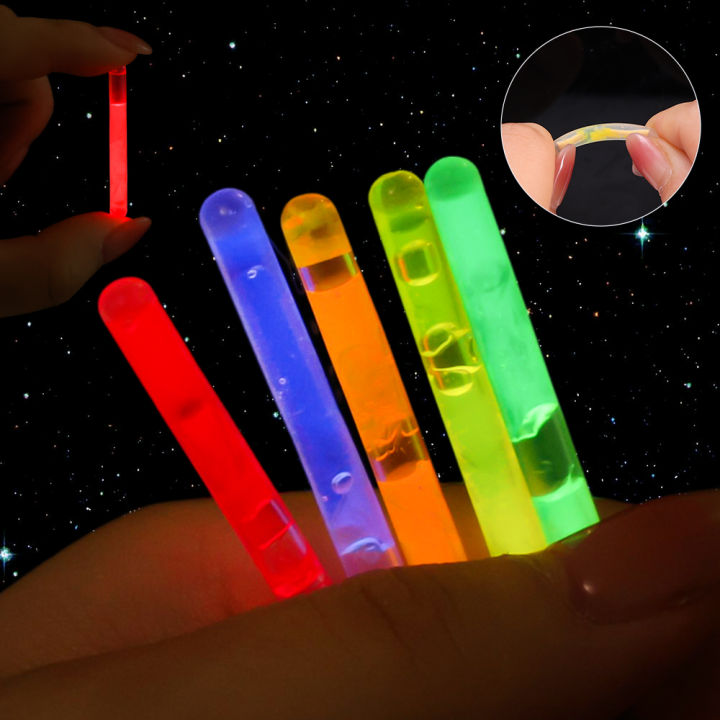 10 Pcs 4.5 Inch Mini Lights Stick LED Plastic Stick Party Flashing Glow ...