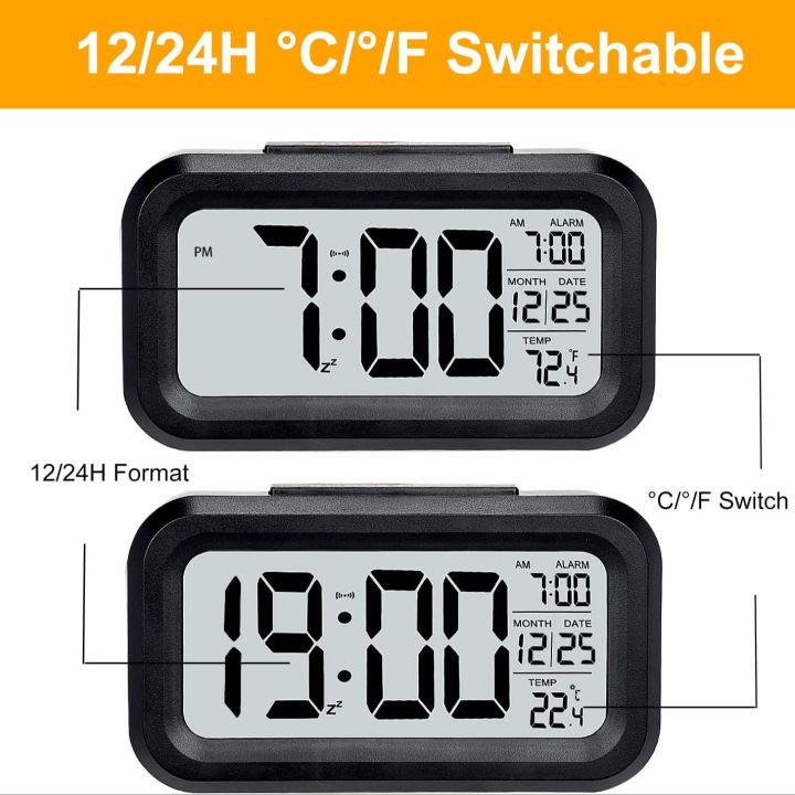 Lcd Time Display New Digital Alarm Clock Electronic LCD Time Display ,Temperature ...