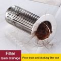 Multifunctional Anti-Clogging Floor Drain Filter Mesh With Handle Anti-Pest Sink Strainer Waste Drainer Stainless Steel Sealing Cover Kitchen Bathroom Toilet Tool. 