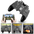 AK66 Pubg Controller Six Finger Gamepad Pubg Mobile Game Controller Free Fire Key Button Joystick Gamepad L1 R1 Trigger for PUBG. 