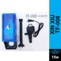XIN XIU 15w Top Filter For Aquarium 3 In 1 Overhead Power Filter By Crown Aquatics. 