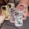🚚 【 Spot inventory 】 Free shipping 🚚Korean Cute Dog Phone Case Suitable for iPhone 16 15 14 13 12 11 Pro Max X XR XSMAX SE 8 7 Plus Cute Protective Cover. 