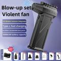 Jet Blower 140000 RPM Brushless Motor Electric Turbo Fan High-Speed Turbo Violent Fan U-SB Rechargeable Powerful Dust Blower. 