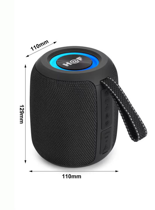 HF-F105 Portable Wireless Bluetooth Speaker – RGB Light | 10W Stereo ...