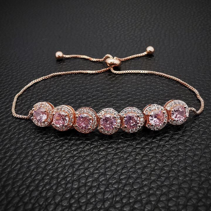 2023%20New%20Luxury%20Green%20Pink%20Rose%20Gold%20Silver%20Color%20CZ%20Bracelet%20Bangle%20for%20Wedding%20Women%20on%20Hand%20Gift%20Jewelry%20Wholesale%20Bulk%20S5243%20-%20Image%206