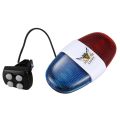 NCANRUI 2X Bicycle Cycling 4 Tones 6 LED Electronic LED Warning Lights Siren Horn Beeper Bell. 
