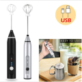 USB Electric Milk Frother - Stainless Steel Hand Blender for Coffee and Milk | USB Rechargeable Multipurpose Milk Frother. 