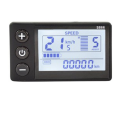 S866 Electric Bike LCD Display Electric Scooter Display Meter Control Panel with Waterproof Plug and Waterproof Line. 