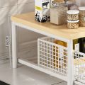 Multi-Functional With Drawers Microwave Stand Space Saving Countertop Storage Multi-Appliance Rack Kitchen Organizer Rice Cooker. 