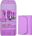 16 in 1 Manicure Set,Professional Pedicure Kit Nail Scissors Grooming Kit with Leather Travel Case. 