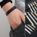 Health Care Stainless Steel Acupoint Massage Hematite Energy Healing Magnetic Therapy Bracelet Detachable Bangle. 