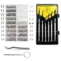 Eyeglass Repair Kit Sunglasses Repair Kit With Nose Pads Screws Screwdriver Tweezers For Watch Clock Spectacle Repair. 