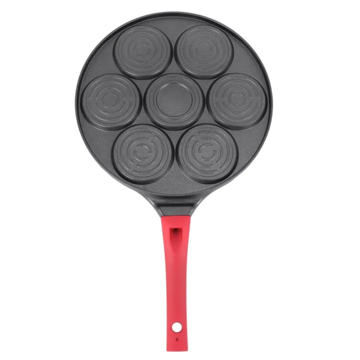 FORIDE%202X%20Pancake%20Maker%20-%20Non-Stick%20Pancake%20Pan%20Griddle%20Grill%20Pan%20Mini%20Crepe%20Maker%207-Mold%20with%20Silicone%20Handle,%20Black%20Animal%20-%20Image%202