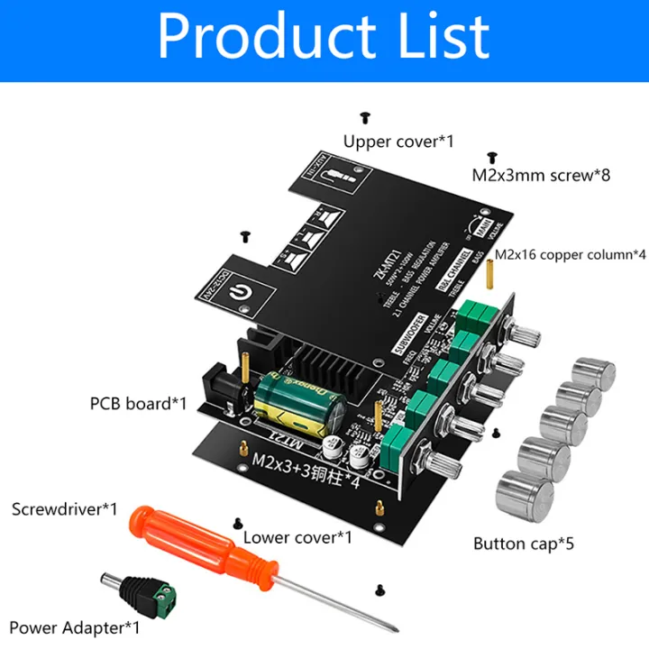 1Pc%20ZK-MT21%202x50W+100W%202.1%20Channel%20Bluetooth%205.0%20Subwoofer%20Digital%20Power%20Amplifier%20Board%20AUX%2012V%2024V%20Audio%20Stereo%20for%20Home%20Fengshi%20-%20Image%204