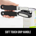 Heavy Duty Stainless Steel Smooth Edge Manual Handheld Can Opener Easy to Use. 