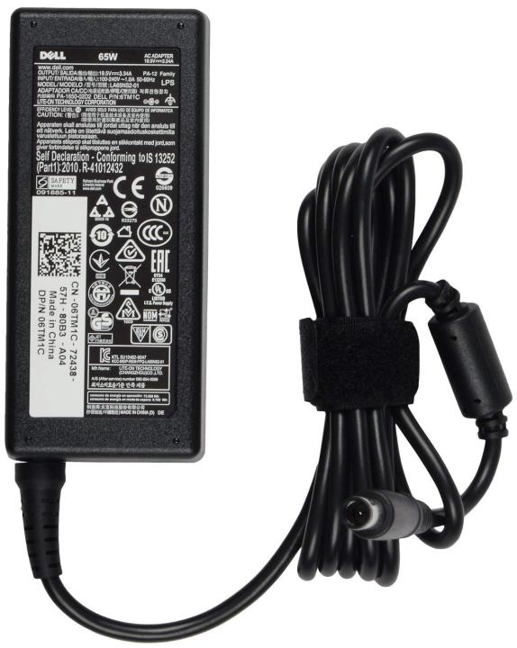 Dell Laptop Charger / Laptop Adapter For 65W 19.5V 3.34A Inspiron 15 3452, 3520, 3521, 3540, 3541, 3543