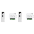 OUMERY 2X Tuya Smart Life WiFi 433Mhz Blind Curtain Switch with RF Remote for Electric Roller Shutter Control, 1RC 1RE. 
