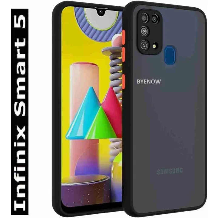 Infinix Smart Cover With Camera Protection Smoke Transparent