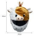 SuperRide Plush Helmet Cover Fun Animal Plush Motorcycle Helmet Cover Easy to Install Full Face Decorative Head Cover for Motorbike Helmet. 