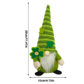Saint 'S Day Leprechaun Plush Decorations Irish Stuffed Gnome Doll Knomes Decoration Green Faceless Doll Decor Easy Install -B. 