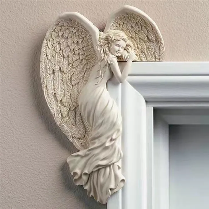 Door%20Frame%20Angel%20Wing%20Sculpture%20Simple%20Angel%20Ornament%20with%20Heart-Shaped%20Retro%20Resin%20Crafts%20for%20Home%20,Left%20-%20Image%206