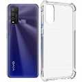 Colorcase 4 Side Full Protection Back Cover Case for Vivo Y20, Vivo Y20i - {Transparent}. 