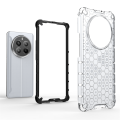 Case For Realme 12 Pro Plus 5G Transparent Honeycomb , [Anti-Scratch Hard PC Back Back + Soft TPU Bumper] Fashion Shockproof Slim Back Cover Realme 12 Pro Plus 5G. 