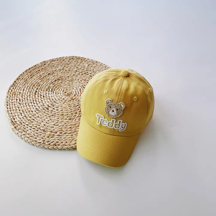 Korean%20version%20of%20TCDDY%20Bear%20Kids%20Baseball%20Hat%20Four%20Seasons%20Children's%20Soft%20Top%20Sun%20Hat%201-3%20Year%20Old%20Baby%20Cap%20-%20Image%209