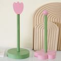 Linman Modern Shelf Wooden Flower Roll Paper Rack Rolls Storage VertNew ical Tissue Stand Space Saving Home Decor Napkins Rack Toilet. 