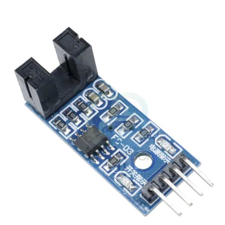 Speed Sensor Module Slot-type IR Optocoupler LM393 For Arduino | Daraz ...