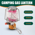 (GGBR) Outdoor Camping Gas Lantern Portable Mini Gas Light Tent Lamp Torch Hanging Lamp for Camping Hiking. 