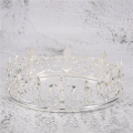 FORIDE Royal Crown for Men - Metal Prince Crowns and Tiaras, Full Round Birthday Hats,Medieval Accessories (Silver). 