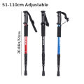 51-110CM Aluminum Alloy Teleskopic Stick Hiking Poles Outdoor Walking Sticks Trekking Climbing Poles Walking Canes Alpenstock. 