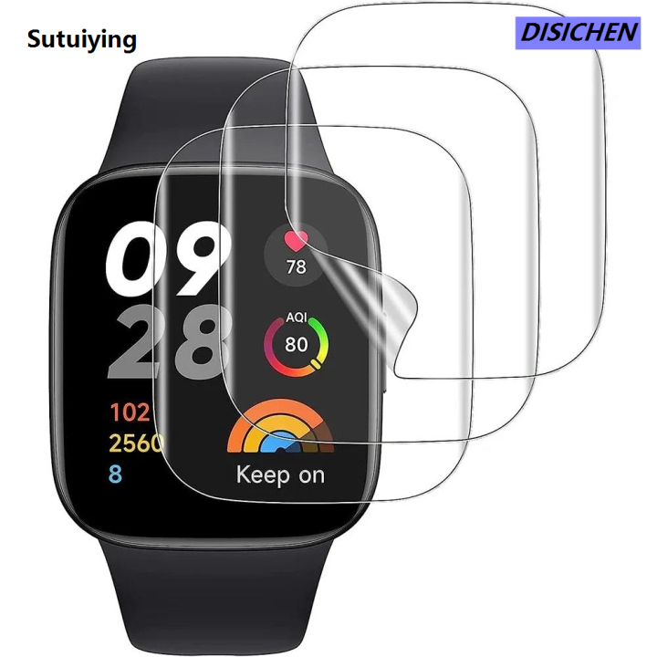 DISICHEN%20Sutuiying%20Luxury%2010pcs%20Hydrogel%20Protective%20Film%20For%20Redmi%20Watch%204%203%20Active/Redmi%20watch3/2%20Lite%20Watch%20Soft%20Protective%20Film%20Full%20Screen%20Protecto%20-%20Image%205